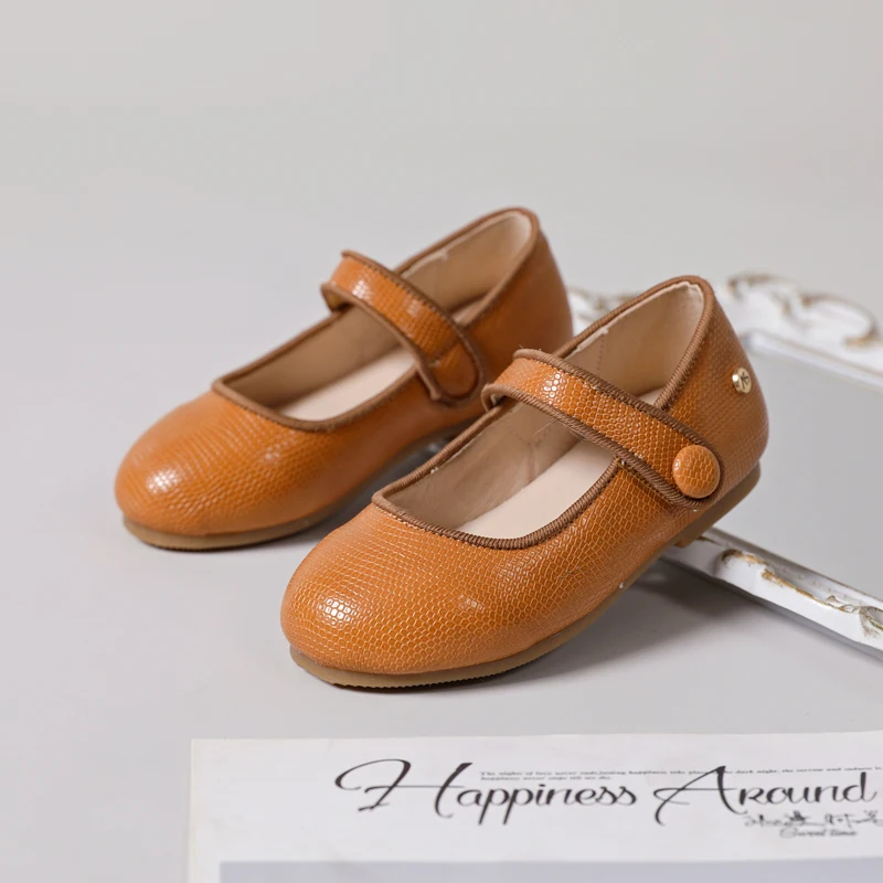AS New Kids Shoes Children Princess Shoes Baby Girls Leather Shoes Toddler Ballet Flats First Walker Fashion Shoes Mary Jane 4