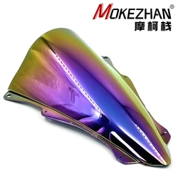 NEW Colors Double Bubble Viser Windshield For Kawasaki Ninja ZX-4RR ZX4RR ZX-4R ZX4R ZX25R ZX-25RR 2023 2024+ Windscreen