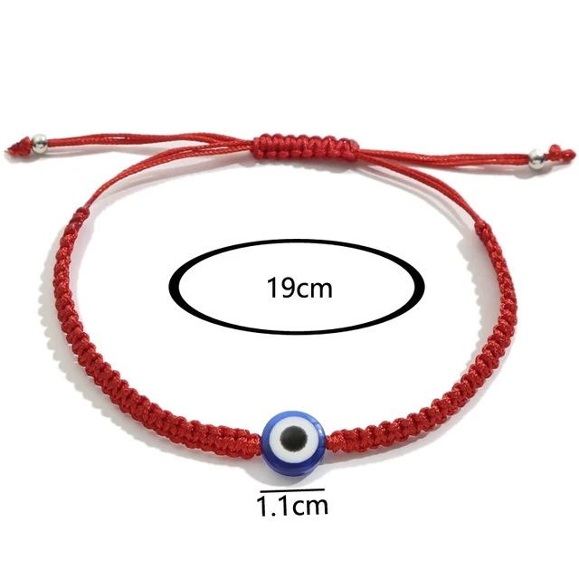 Bracelets turcs simples mauvais œil pour hommes et femmes, 1 pièce, corde mexicaine tissée, bijoux, accessoires tendance, cadeau