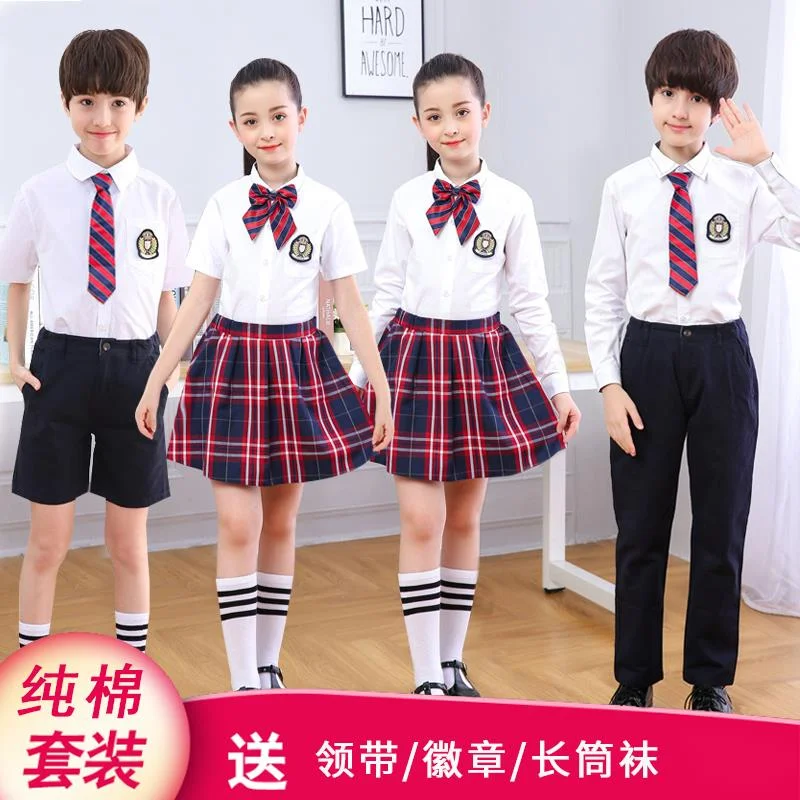 

Children's choir costumes performance costumes school uniforms for primary and secondary school students poetry recitation