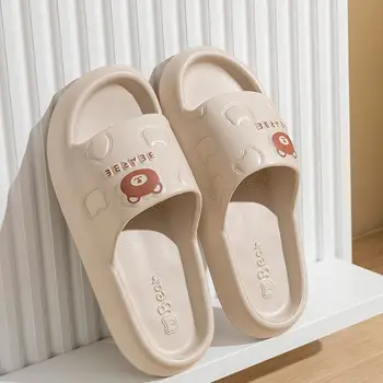 Women's slippers For Summer Outdoor Indoor Thick Soled Bathroom Anti Slip Cool Slippers For Women Home Soft Sole Slides Sandals 1