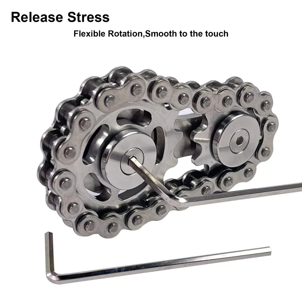 Fidget Toys Fidget Spinner Fidget Toy Fidget Spinners Fingertip Stress Relief Toy Fingertip Decompression Toy Finger Gyro Toy Gear Chain Gyro Fingertip Gyro Sprockets Chains Sprockets Flywheel Metal Toys Sproket Roadbike Spinner Fingertip Toys