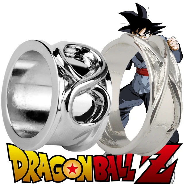 Goku Black Time Ring Silver, Black Goku Ring Adjustable