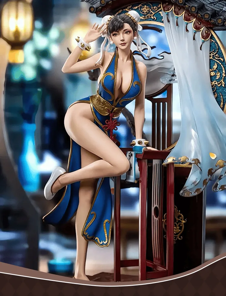 Street Fighter: Chun-Li | Qipao Cosplay Costume 24 Street Fighter-Inspired Chun Li Qipao Cosplay Costume for Women