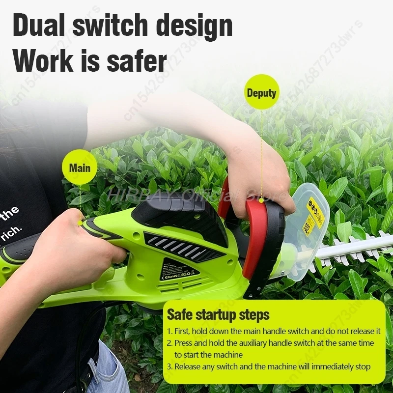 750W 220V Electric Pruner Shear Household Hedge Trimmer Garden Plant Pruning Tools Pruning Saw Tea Trimmer With 15m / 30m Line 3
