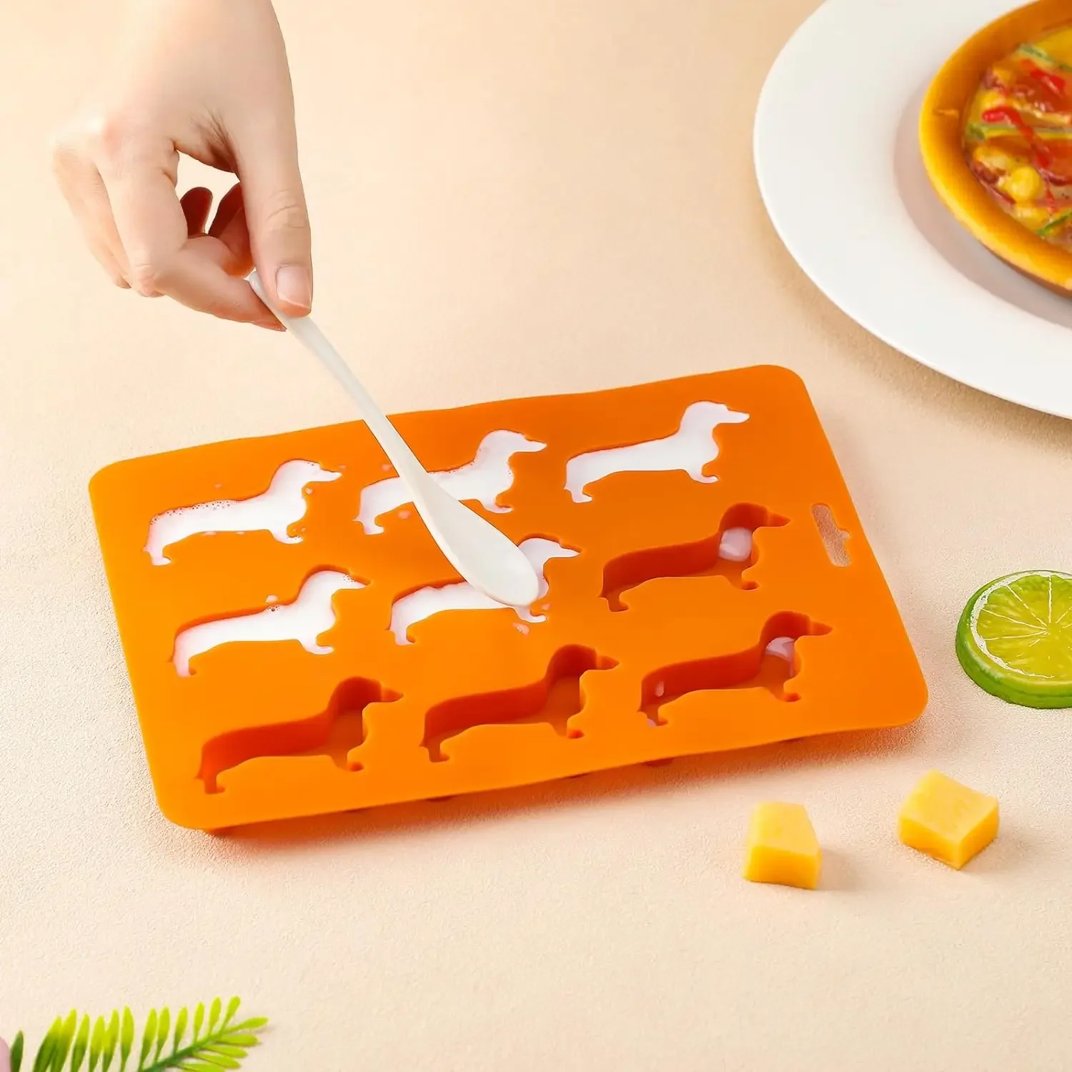 Dachshund Shaped Chocolate Cookie Silicone Mold Ice Cube Mold Creative DIY Home Ice Tray Kitchen Tools Silicone Molud Gadgets