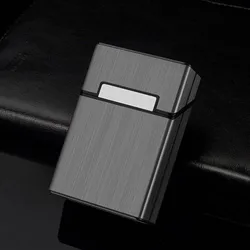 Premium Waterproof and Crush - Resistant Cigarette Case - 20 - Capacity Holder (Black)