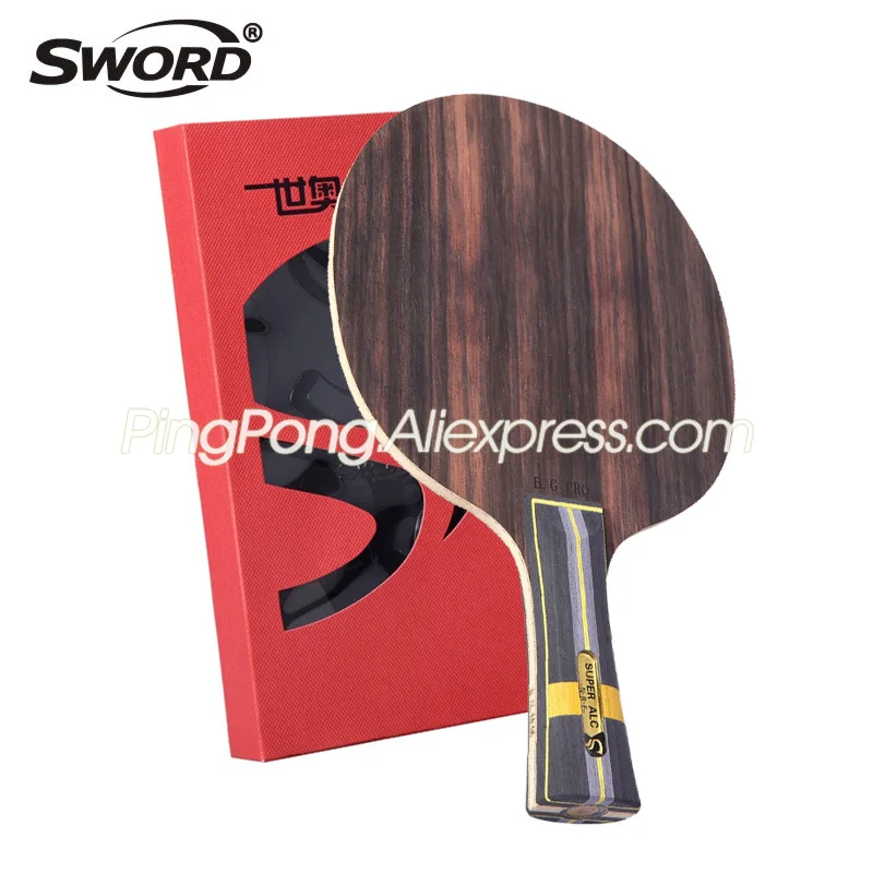 SWORD Black Gold PRO Table Tennis Blade (Ebony ALC, OFF+) Original