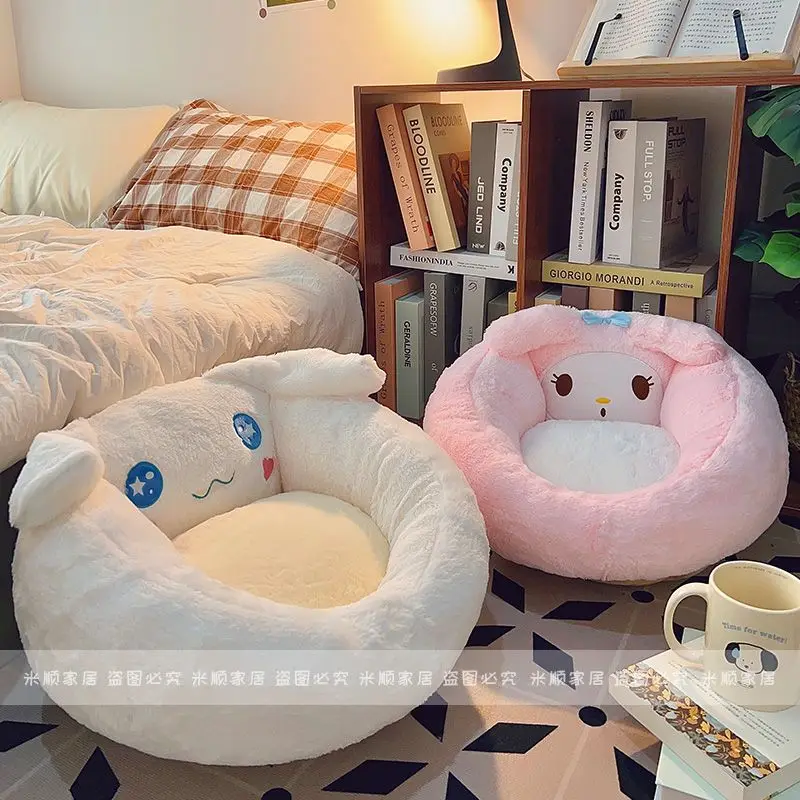 

Sanrio Melody симпатичная подушка мультфильм Kuromi Cinnamoroll спальня диван напольная Подушка Татами утолщенная зимняя подушка Товары для дома