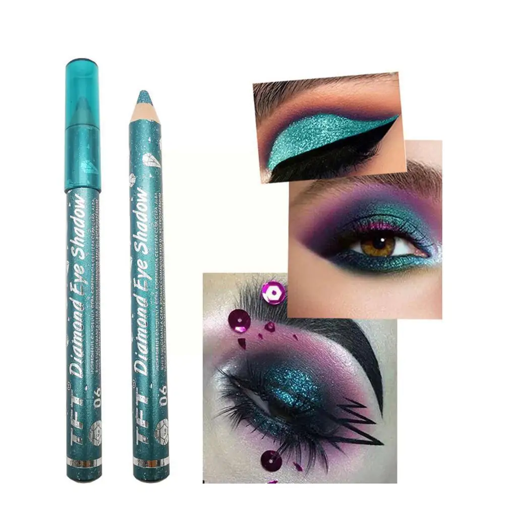 

1pcs Silkworm Pearlescent Eyeshadow Pen Stick Sequin Shiny Lipstick Shadow Eye Longlasting Color Pencil 9 Makeup Waterproof N0V6