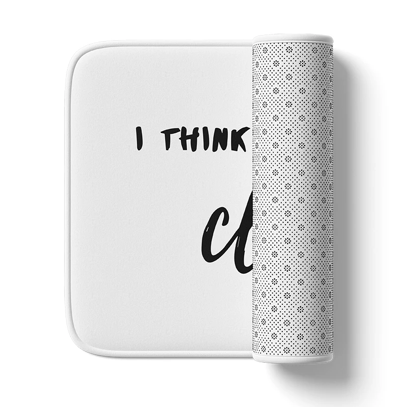 Gaslight Gatekeep Girlboss I Think I am Finally Clean Bath Mat with Non Slip Base Absorbent Super Cozy Flannel Bathroom Shower