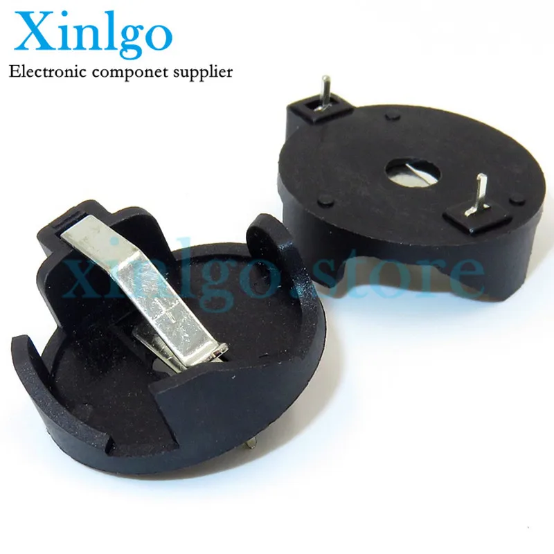 10PCS CR2032 battery holder Double layer 2*CR2032 series BS-7 CR2025 output 6V environmental temperature