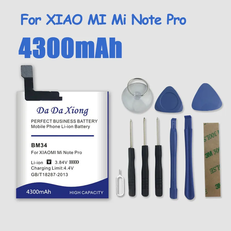 

High Quality BM34 4300mAh Battery Built-in Li-ion For Xiaomi Mi Note Pro