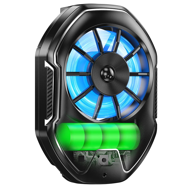 FS21 Phone Cooler Bracket 650mAh Rechargeable 8H Long-Lasting Cooling Fan Quiet Operation RGB Lights for Gaming phone cooler mobile radiator cell phone fan