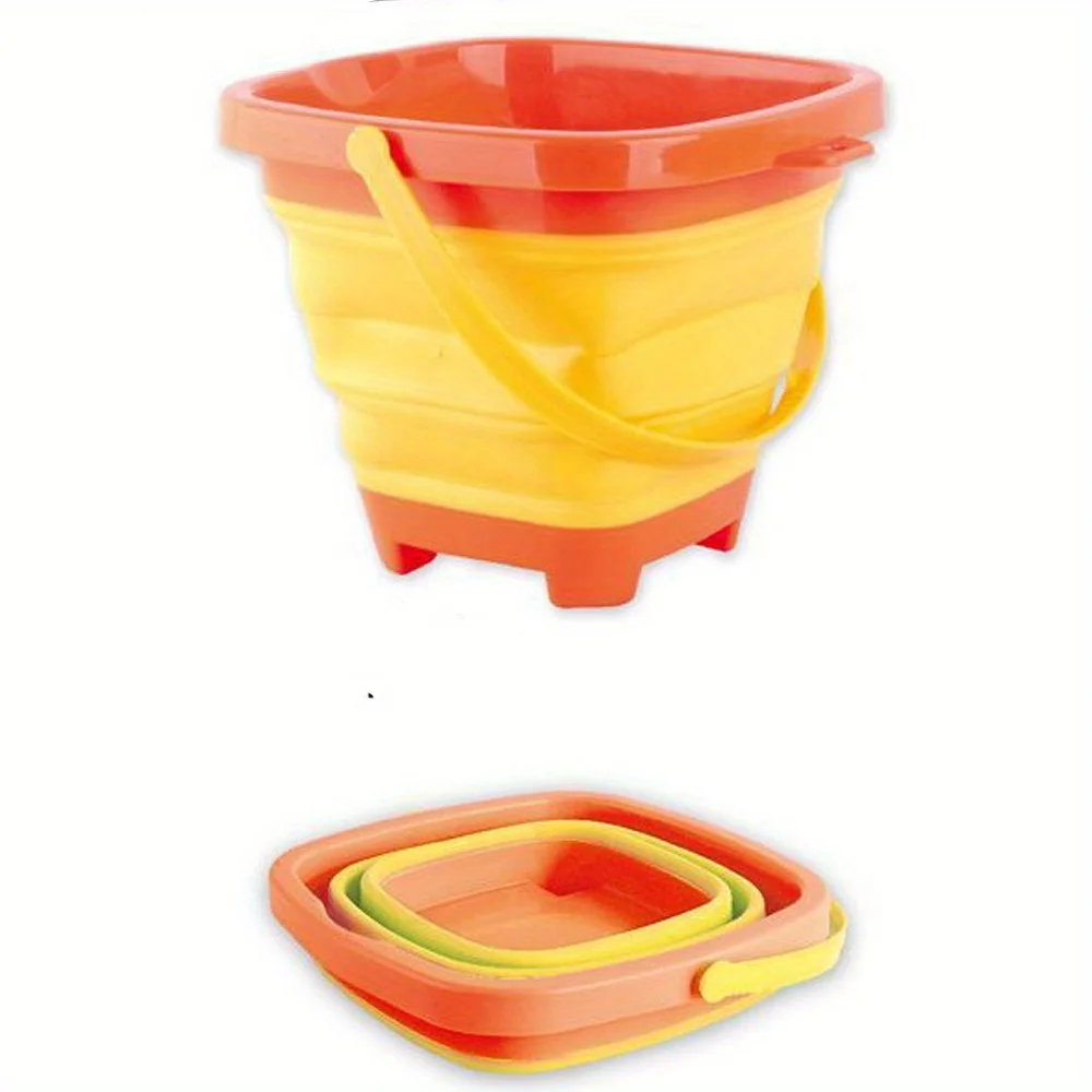 Children Beach Toys Summer Outdoor Baby Beach Digging Sand Toy Foldable Sand Bucket With shovel Play Sand Water Game Toy for Kid 5