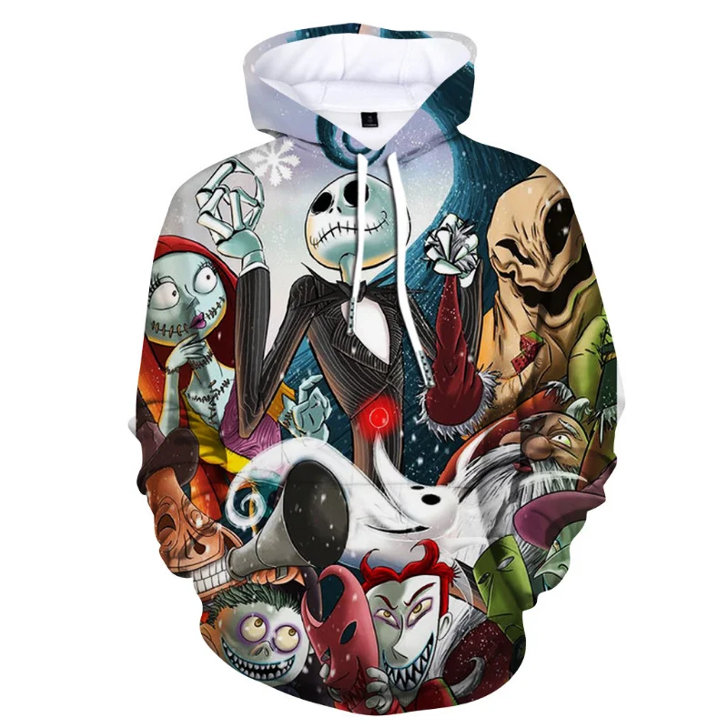 thumbnail image 1 of Sudadera con capucha de pesadilla antes de Navidad, ropa de calle de Jack Sally, Jersey Harajuku, chándal de Hip Hop, sudaderas con capucha de gran tamaño, 1 of 5