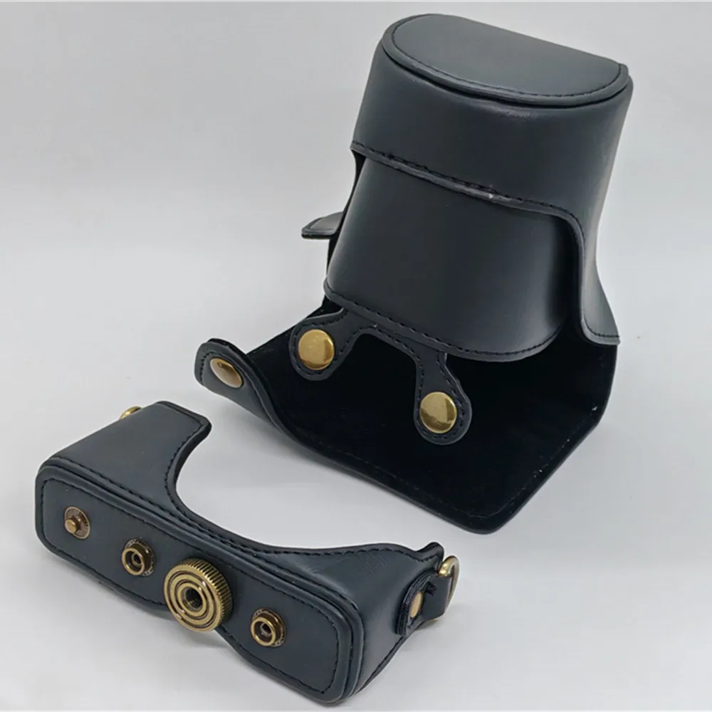 レザーカメラケース,canon,eos m10,m200,m100,m,15-45mmのフル