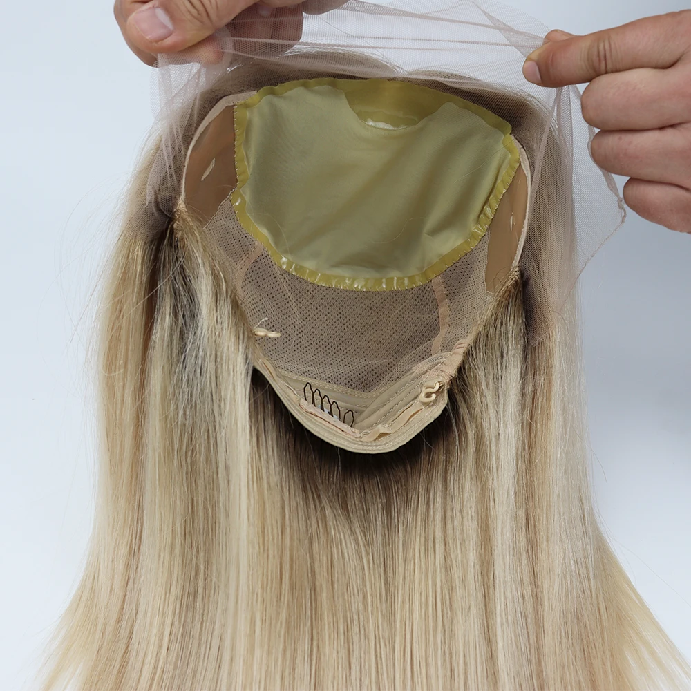 Silk Top Lace Front Medical Wig Made Lace Front Wigs With Baby Hair Virgin European Hair for Women PU Silicone Around