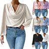 Women’s Oversized Chiffon Long Sleeve Top