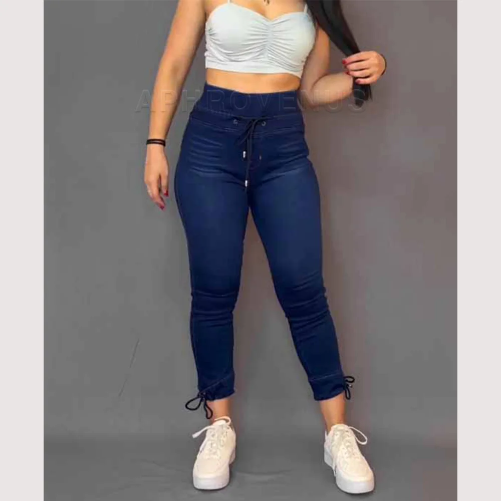 

Fashion Sexy High Waist Slim Fit Jeans for Women New Casual Sexy Classic Denim Pant Stretchy Skinny Women's Jeans Curve Figure