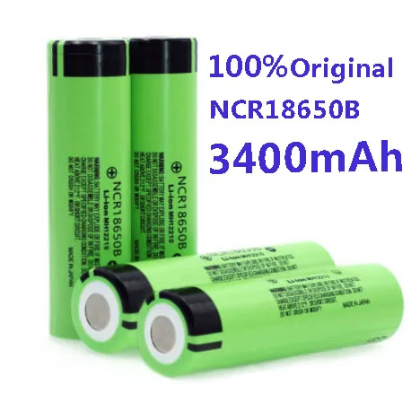 Free Shipping 100% Original Batería.recargable Nueva 18650,3400mah 3.7v NCR18650B 3400mah Herramienta Eléctrica LED