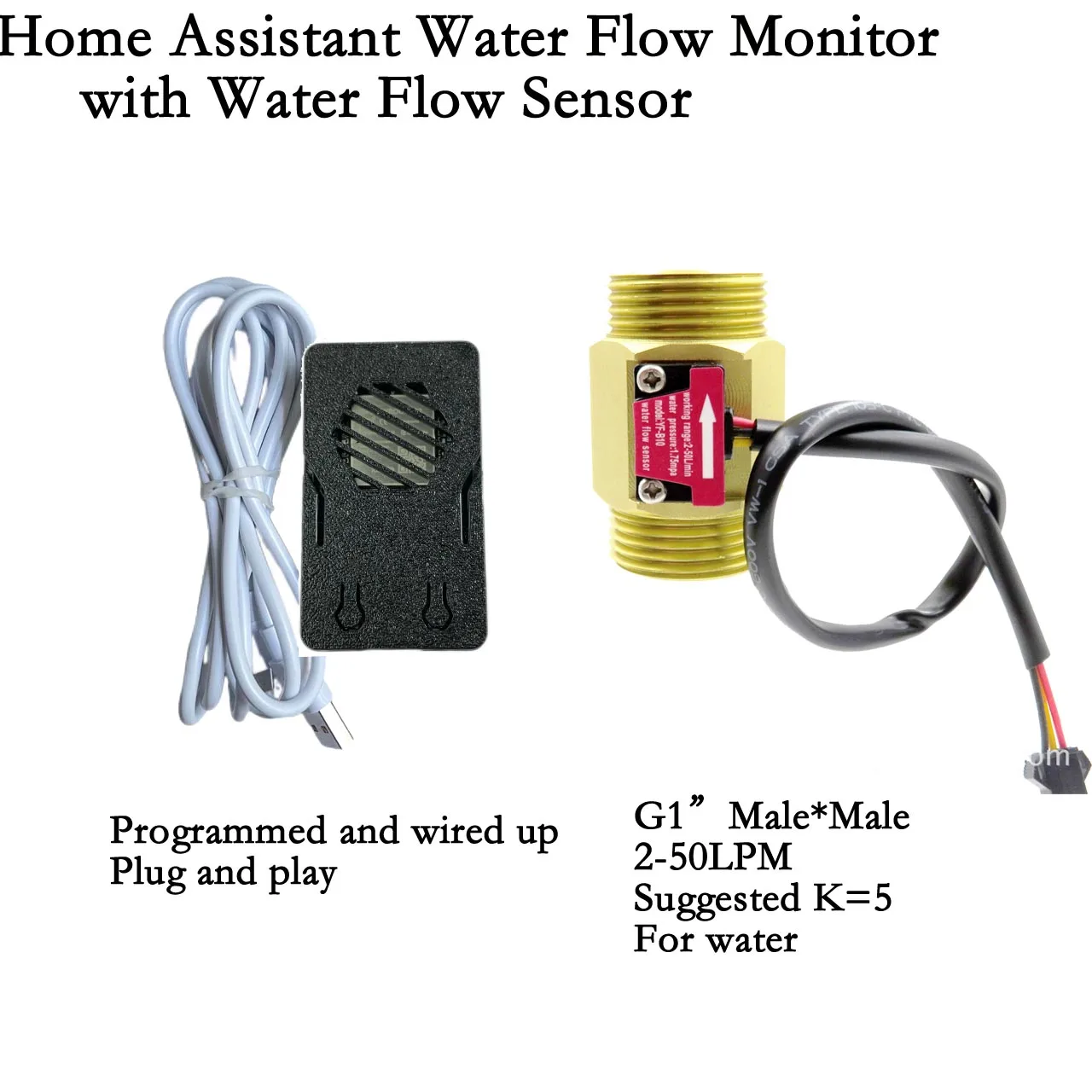 Brass/Alloy Shell Home Assistant Wifi Flow Kit Multiple Sizes Optional Flow Measurement Hall Water Sensor Turbine Flowmeter flow meter water flow meter turbine flow meter digital turbine flow meter