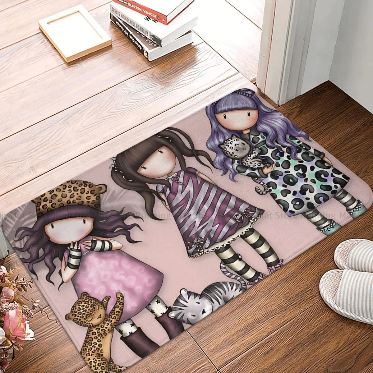 Santoro Gorjuss Manga Ragazza Carina Bagno Tappeto Antiscivolo Ragazza Carina Soggiorno Tappetino Porta D'Ingresso Zerbino Decorazione Della Casa Tapp