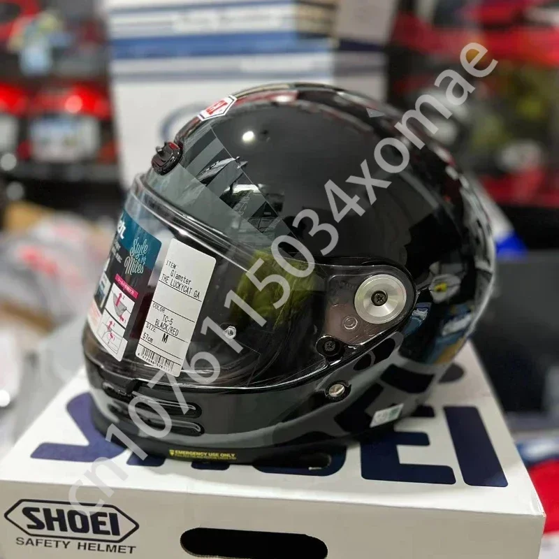 Shoei Glamster Lucky Cat Garage TC-5 Motorcycle Helmet Retro