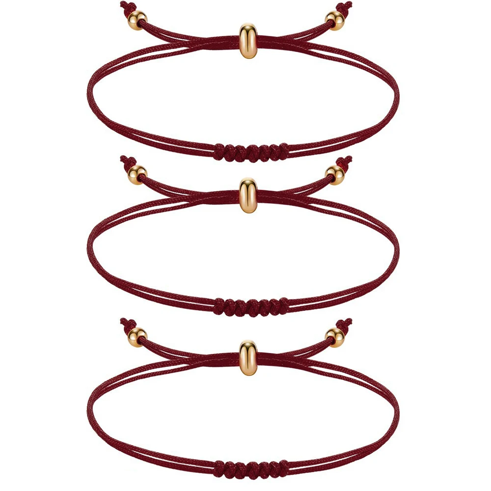 ALESSANDRA BOHO - Bracciale Donna Filo Rosso Con 7 Nodi E Medaglietta - Foto 8