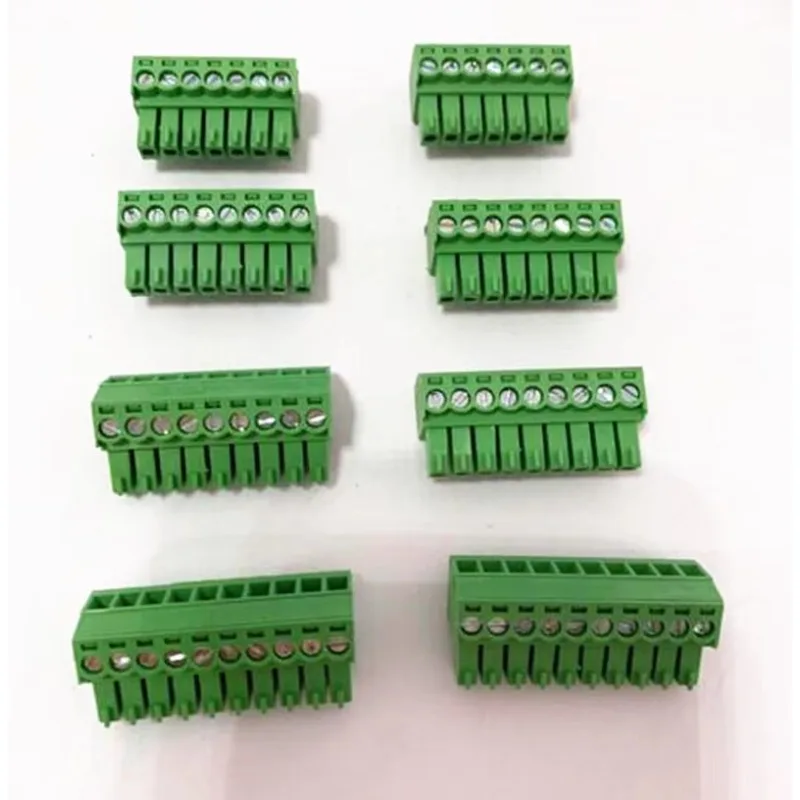 Plug-in terminal block KF2EDGK-pitch 3.5MM 2P 3P 4P ~ 24P Phoenix terminal curved needle seat 10sets