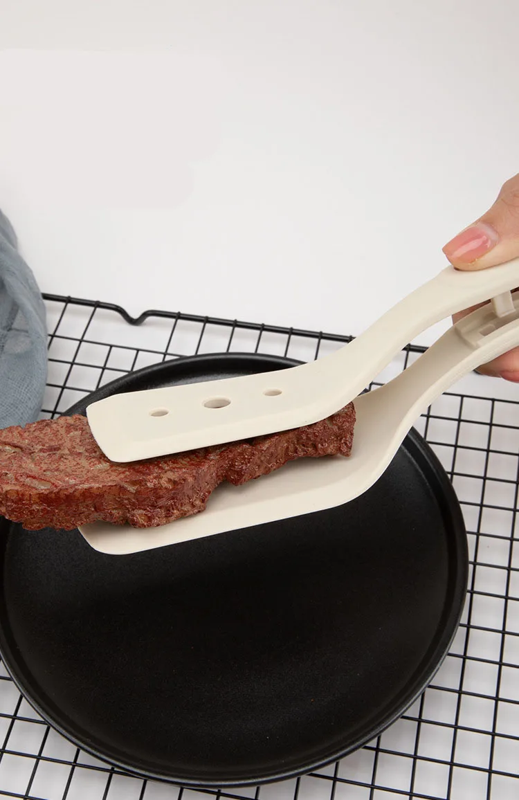 Home multifunctional silicone spatula 2-in-1 deep frying cooking kitchen tool Steak chicken wings eggs fried fish scoop