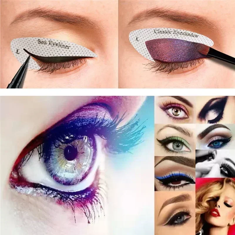 Makeup tools eyeliner stencil tool eye makeup tools makeup template makeup sticker pieces card cat eyebrow stencil tools new eyeliner sticker eye eye shadow Maquiagem