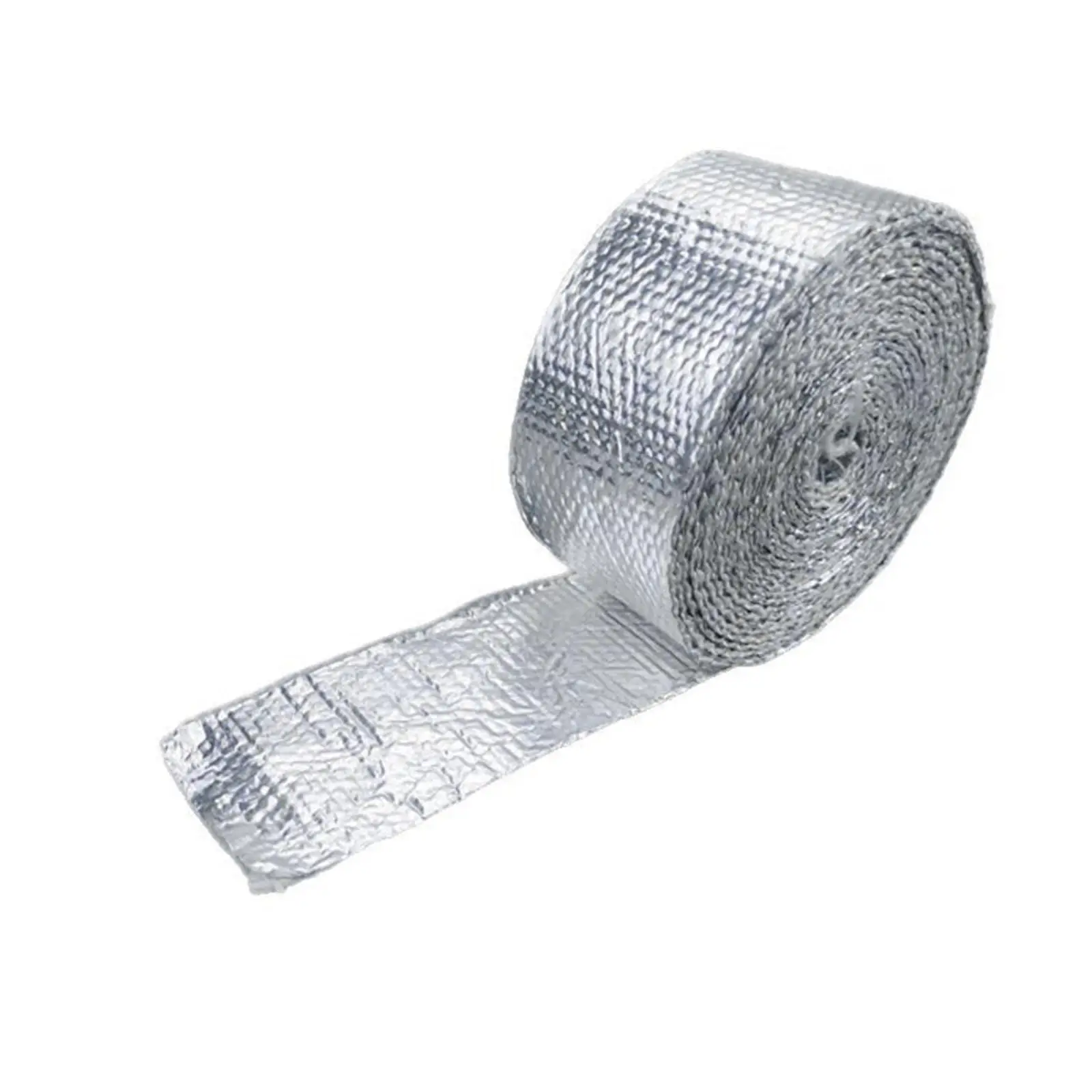 Aluminum Foil Fiberglass Duct Tube Tape High Temp Protection Heat Reflective Self Adhesive Barrier for HVAC Exhaust Pipe Aluminum Foil Fiberglass Duct Tube Tape High Temp Protection Heat Reflective Self Adhesive Barrier for HVAC Exhaust Pipe