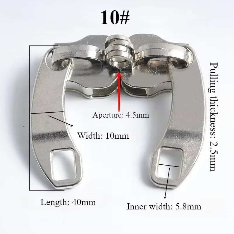 2/4/6PCS 지퍼 풀러 5    8    10    DIY 의류 수하물 배낭 지퍼 수리 키트 액세서리