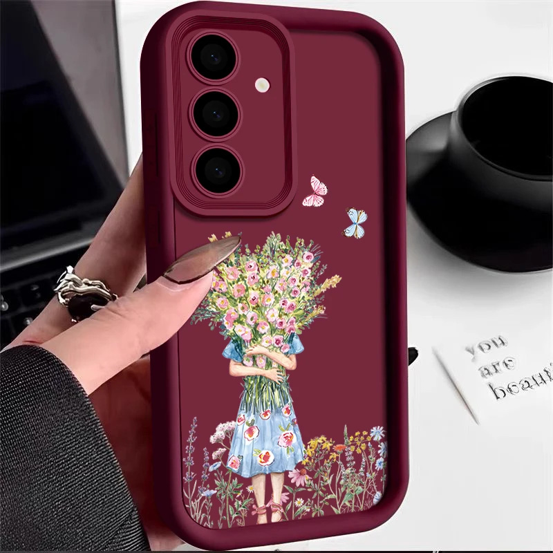 Floral Design Protective Phone Case
