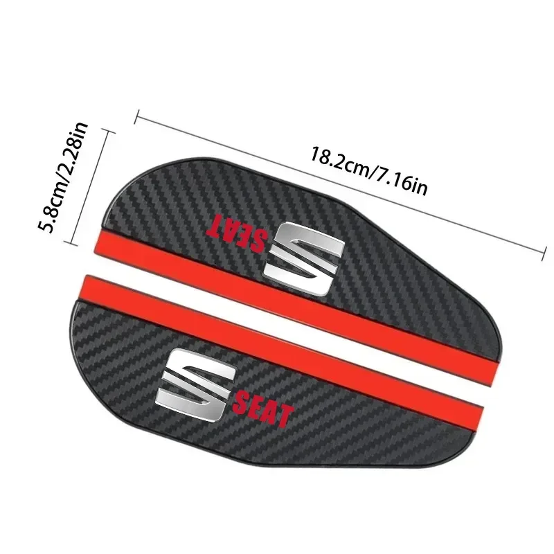 2Pcs Carbon Fiber Car Rearview Mirror Eyebrow Rain Cover for Seat Cupra Leon 5f Ibiza 6l 6j Leon 1p Cushion Altea Xl Decor