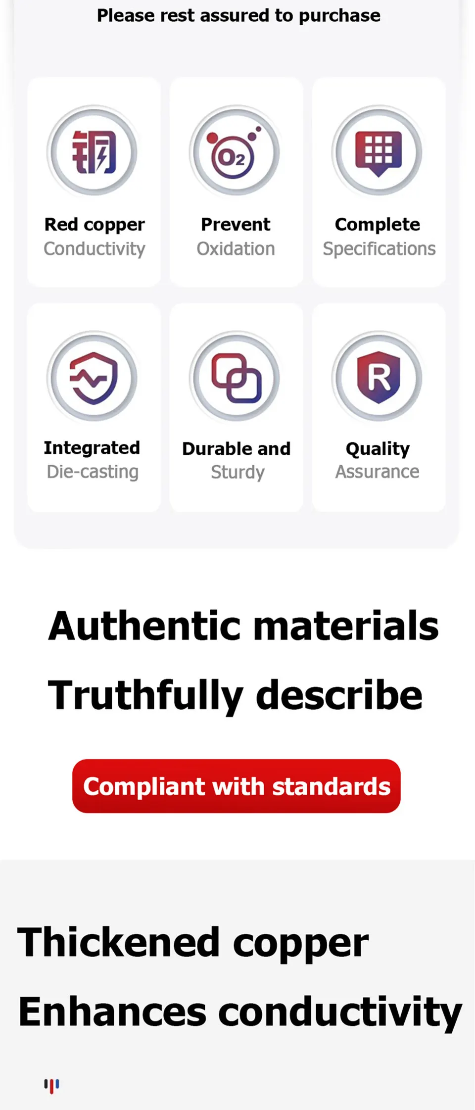 Description Picture 5 of itemJG Copper Terminal Crimp Terminal Ring Lug Tin plated Terminal For Connection Electric cable Power M6 M8 M10 M12 Solid Connector