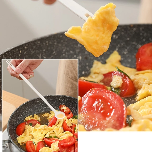 Kitchen Multifunctional Double Head Cooking Tasting Spoon Coffee Milk Powder Mixing Long Handle Egg Beater Fruit Stick Fork