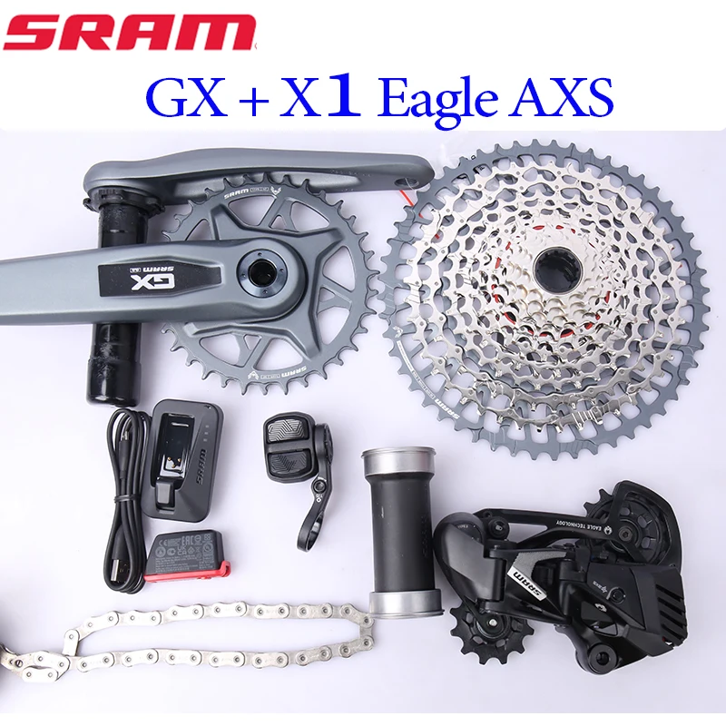 

SRAM GX X1 EAGLE AXS 12 Speed MTB Bike WIDE DUB Groupset Wireless Electric Pod Controller Rear Derailleur Bicycle