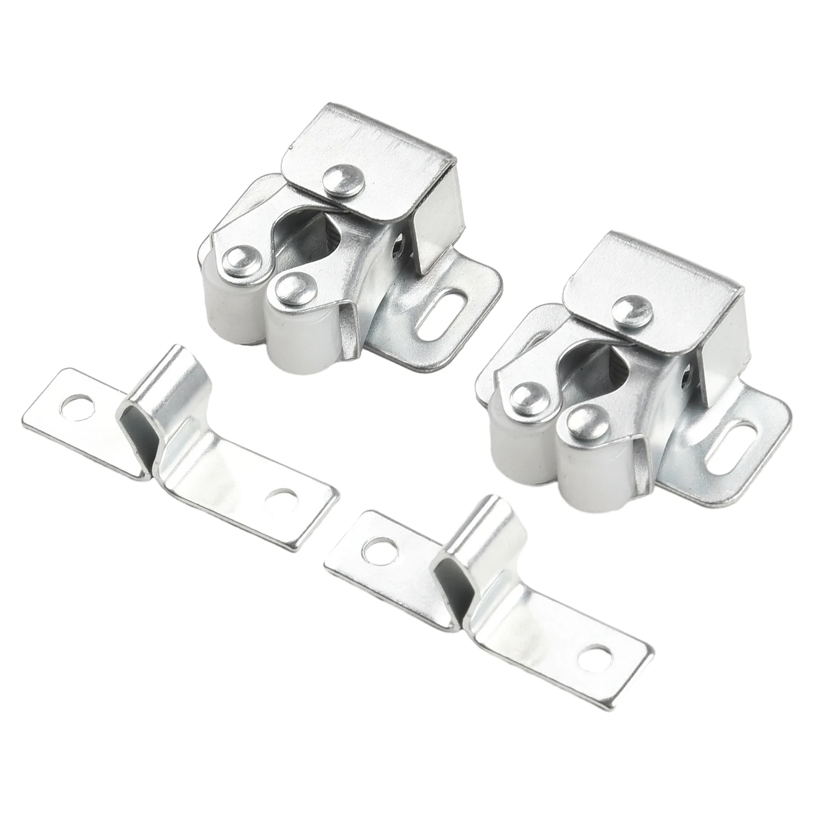 Door Close Latch Catch Cupboard Cabinet Double For Motorhomes Hardware Home Replacement Roller Stainless Steel