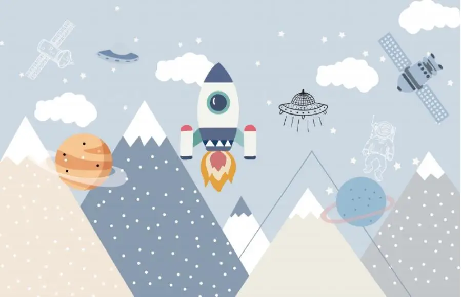 do bebê, balão moderno, elefante, coelho, rosa, cinza, menina geométrica