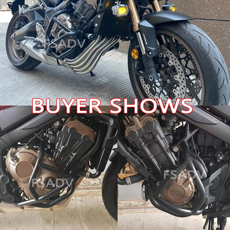 Motorcycle accessories for HONDA CB650R engine guard crash bar frame bumper CB650 R CB 650R-motorcycle fall protection protector