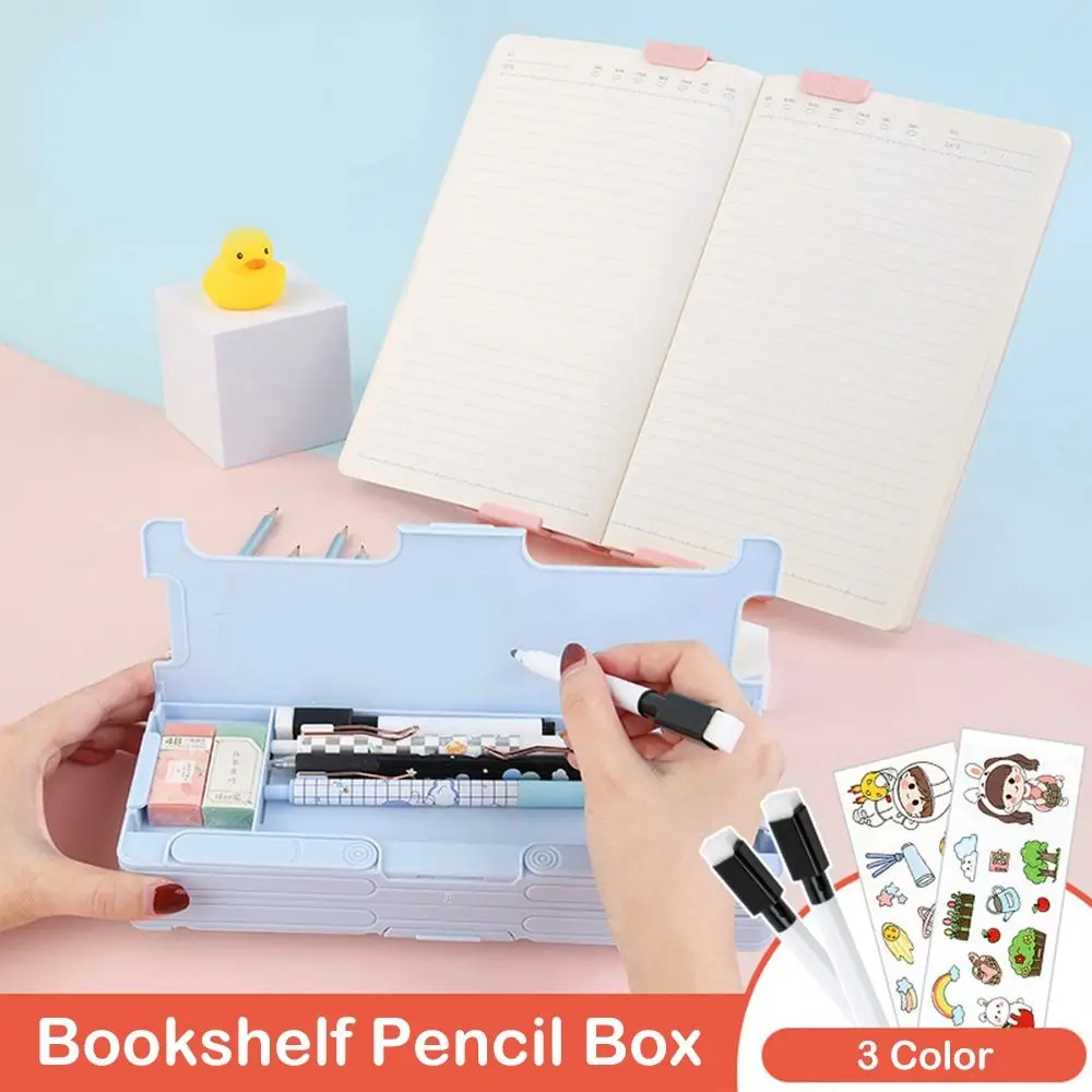 Desk Bookshelf Painting Calligraphy Student Stationary Pencil Box Book Stander Pencil Case Reading Stander Books Holder