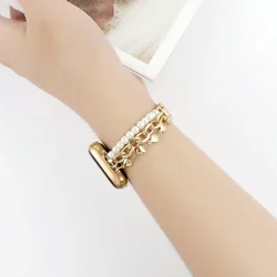 Elegant Bracelet Link Watch Band for Women - Sophisticated Design Strap (Gold)