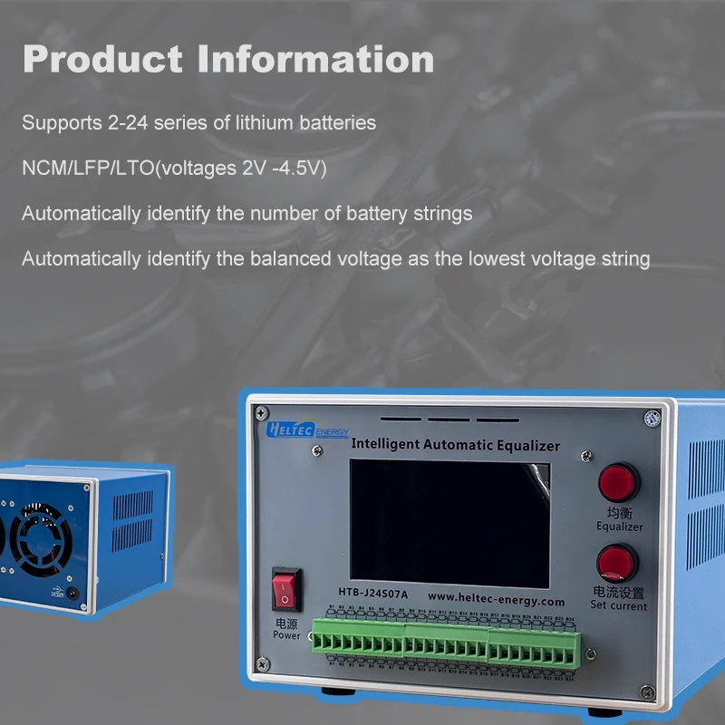 Heltec 2-24S 4A/7A Intelligent Automatic Battery Equalizer for LTO LiPo LiFePO4 Battery Pack Voltage Repair & Maintenance