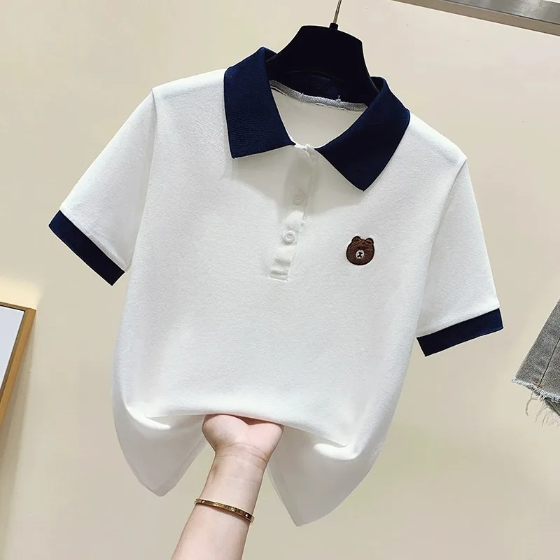 New golf wear ladies summer short sleeves women summer short sleeves slim and breathable