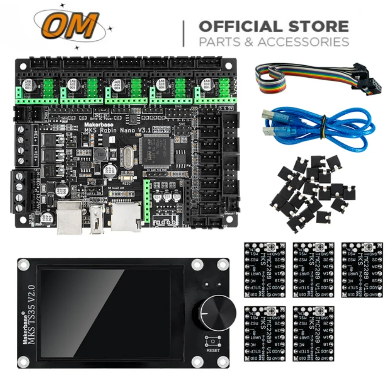 Mks robin nano v3 1 32 bit kontrol panosu 3 5 in ts35 3d yaz c png