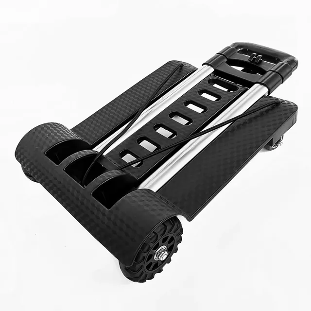 Bevásárló Kocsi Hordozható, Összecsukható Háztartási Élelmiszerbolt Négykerekű Pótkocsi - Image 2