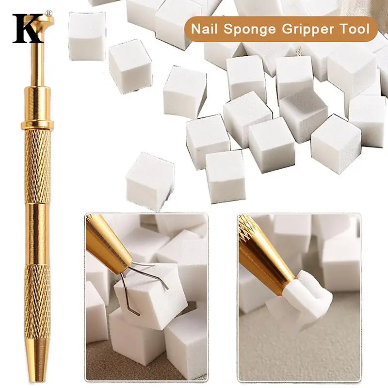 

50Pcs Nail Gradient Sponge White Tofu Blocks Powder Puff Multi Sided Available Patting Gel Halo Dyeing Tool