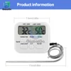 TA278 Digital Kitchen Thermometer Stainless Steel Probe Wireless Meat Thermometer Alarm Timer for Home Cooking Kitchen Barbecue 4
